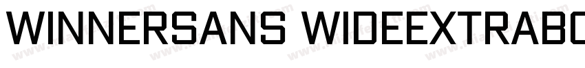 WinnerSans WideExtraBold字体转换